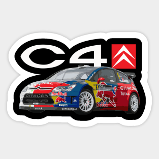 Sébastien Loeb Citroën C4 Sticker